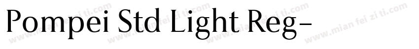 Pompei Std Light Reg字体转换